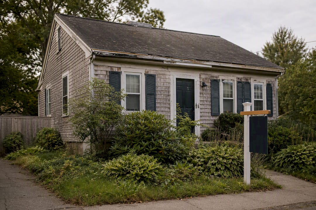 Home exterior showing deferred maintenance