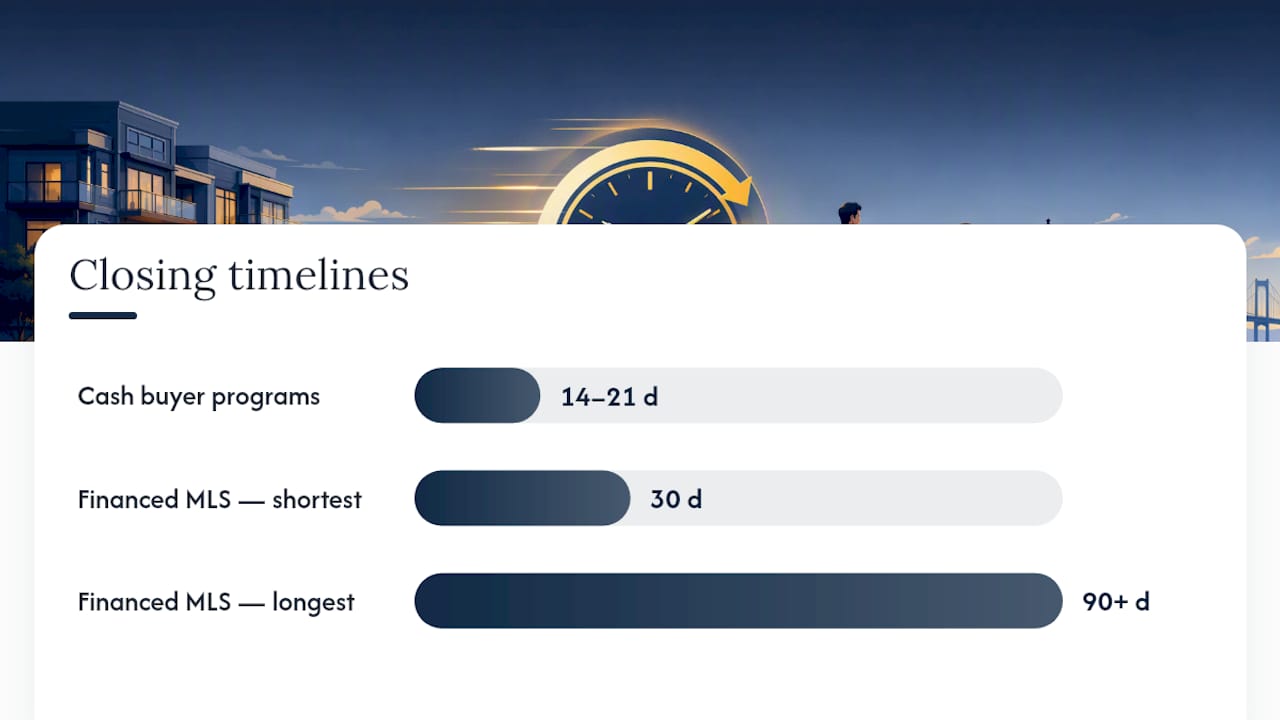 Cash and financed condo closing timelines