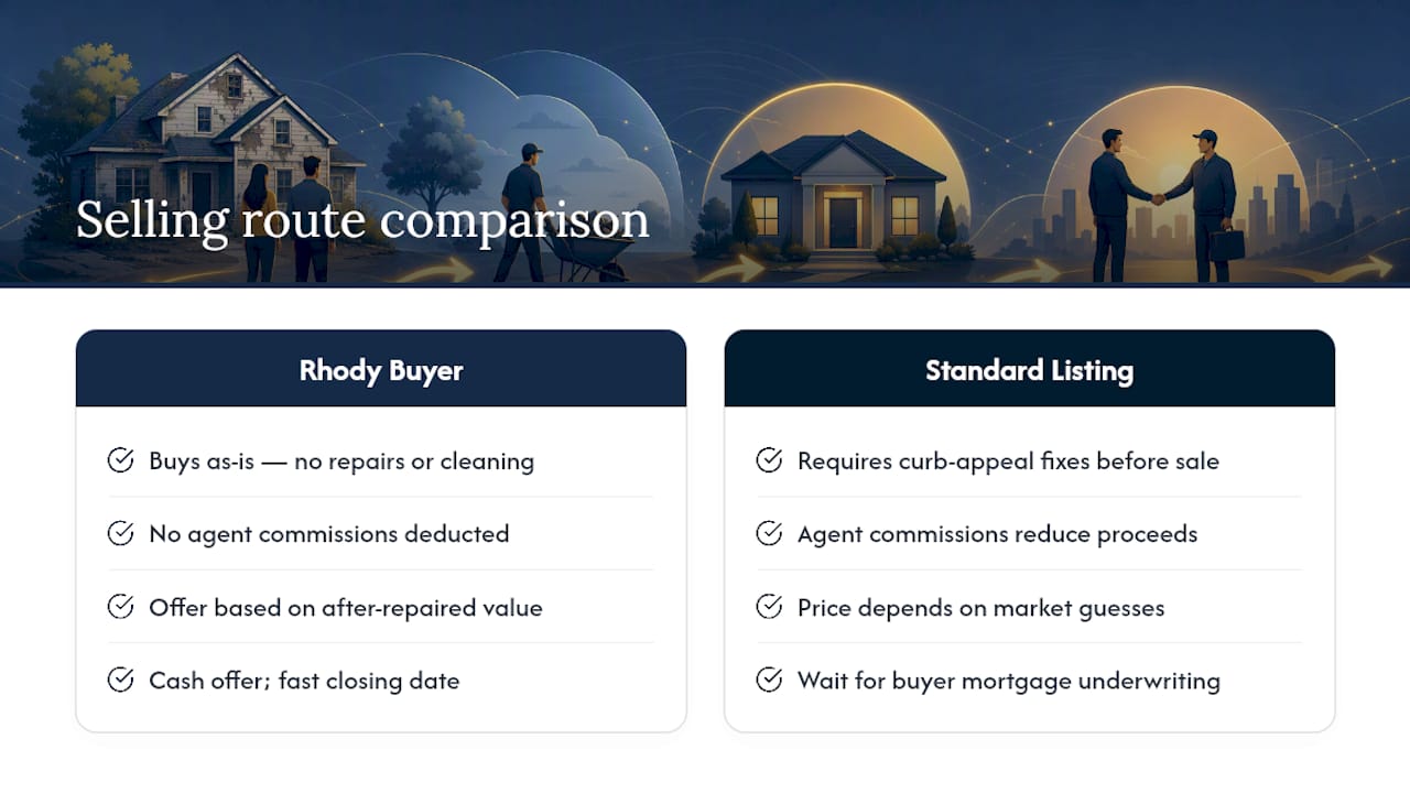 Rhody Home Buyer: A Direct Route to Selling As Is — overview diagram