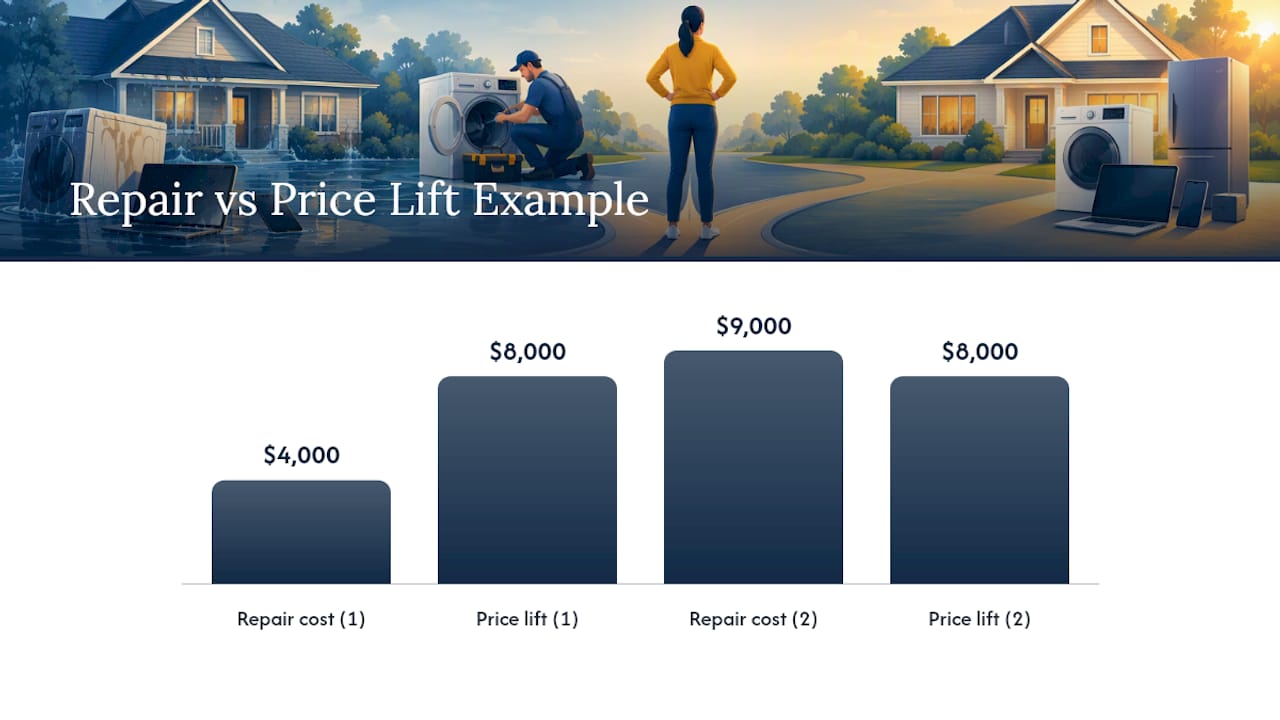 How much value do you lose to water damage? — overview diagram