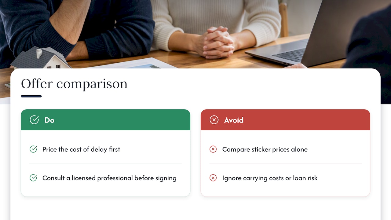 What sellers get wrong when comparing offers — overview diagram