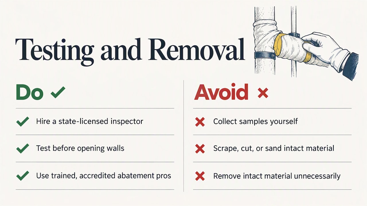 Do you have to test or remove it before selling? — overview diagram
