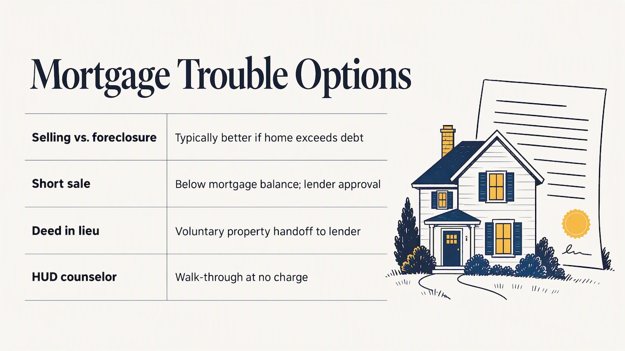 If you are behind on the mortgage — overview diagram